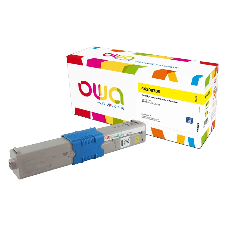 OWA Armor toner kompatibilný s OKI 46508709, 3000st, žltá/ yellow K18489OW