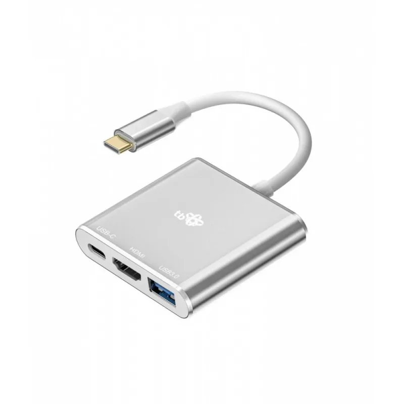 TB adaptér USB-C 3v1 - HDMI, USB, PD AKTBXVAU3HMPDAV