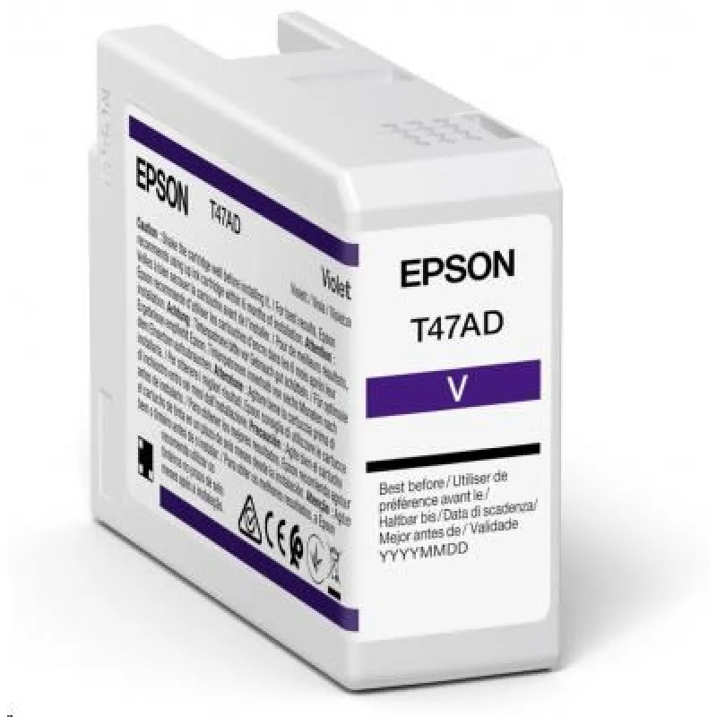 Atrament EPSON Singlepack Violet T47AD UltraChrome Pro 10 50 ml C13T47AD00