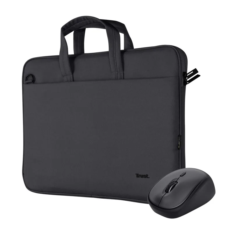 TRUST Sada brašna na notebook 16" Notebook Bag + Bezdrátová Myš, černá…