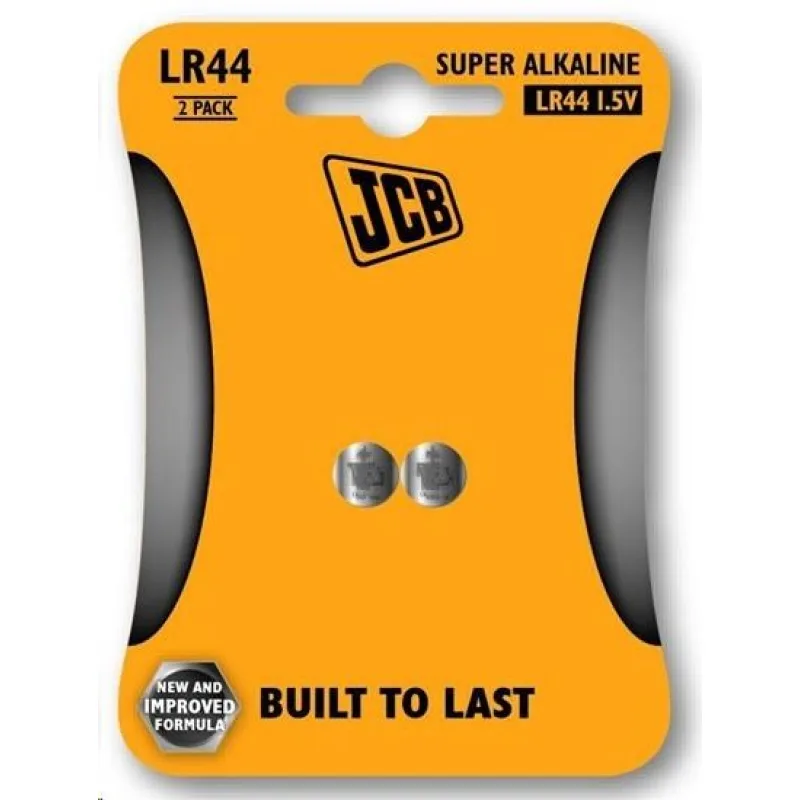 JCB alkalická baterie LR44, blistr 2 ks JCB-LR44-2B
