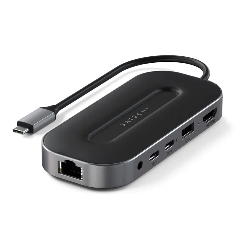 Satechi USB-4 Multiport Adapter with 2.5G Ethernet - Space Gray Aluminium…
