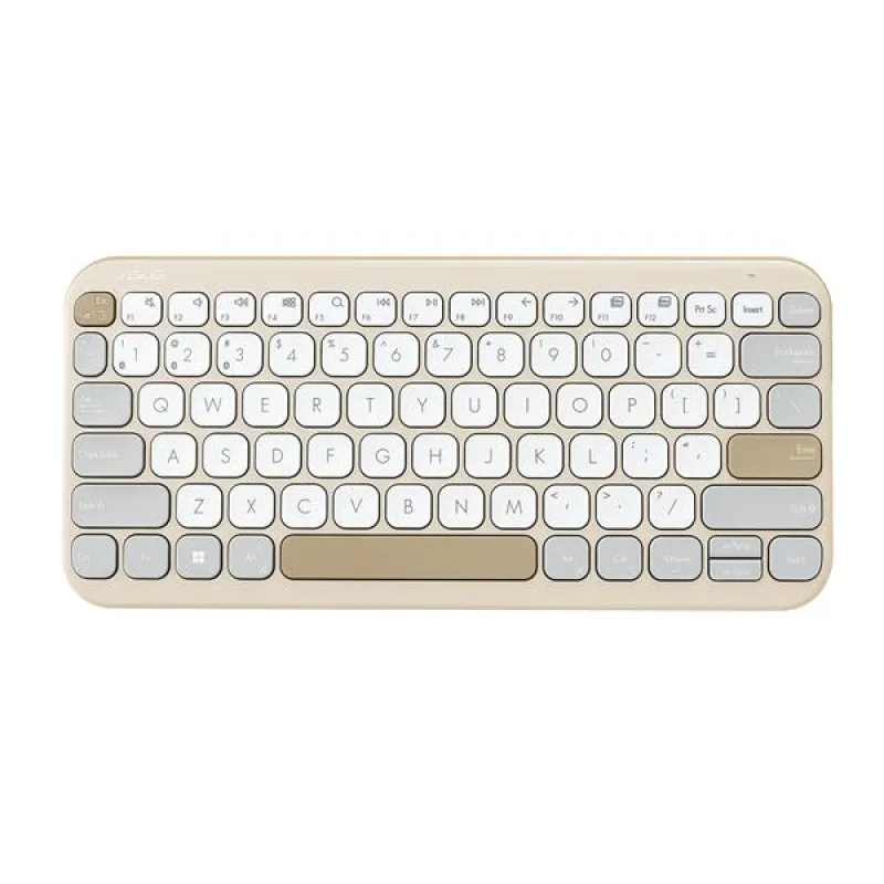 ASUS Marshmallow KW100 Copilot version - bezdrôtová klávesnica, Oat Milk,…