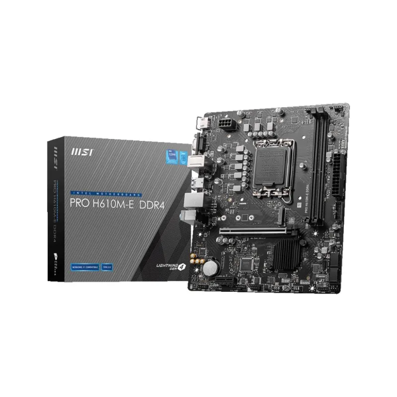 MSI MB Sc LGA1700 PRO H610M-E DDR4, Intel H610, 2xDDR4, 1xHDMI, 1xVGA…