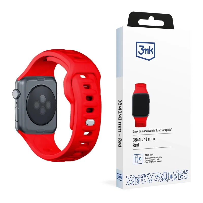 3mk řemínek Watch Strap pro Apple 38/ 40/ 41 mm Red 5903108565684