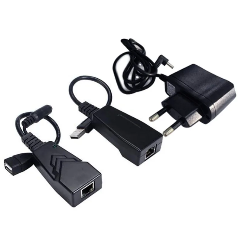USB 2.0 extender po Cat5/ Cat5e/ Cat6 do 50m kuext2