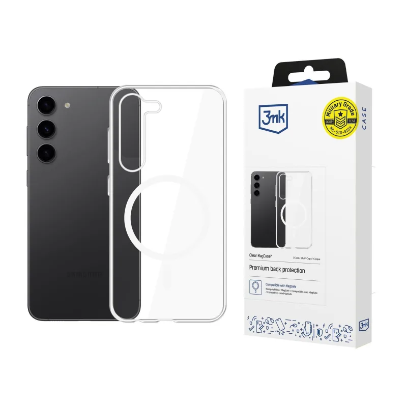 3mk ochranný kryt Clear MagCase pro Samsung Galaxy S23+ 5903108587150