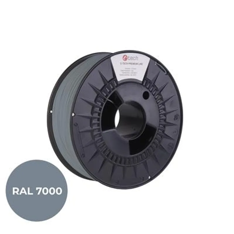 Tlačová struna (filament) C-TECH PREMIUM LINE, PLA, veverčia šedá,…
