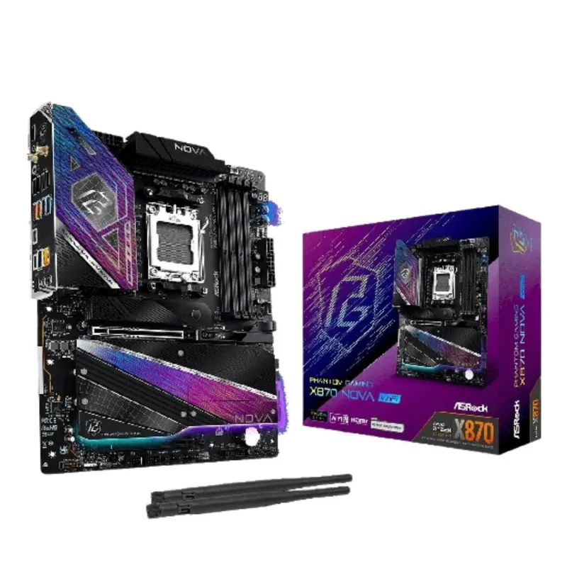 ASRock MB Sc AM5 X870 NOVA WIFI, AMD X870, 4xDDR5, 1xHDMI, 2xUSB4, …