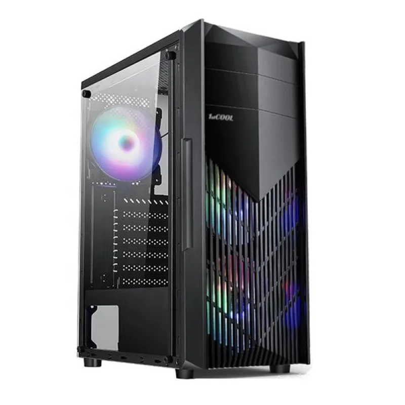 1stCOOL MONSTER EVO, skrinka ATX, 2x RGB ventilátor, USB3.0, čierna ML…