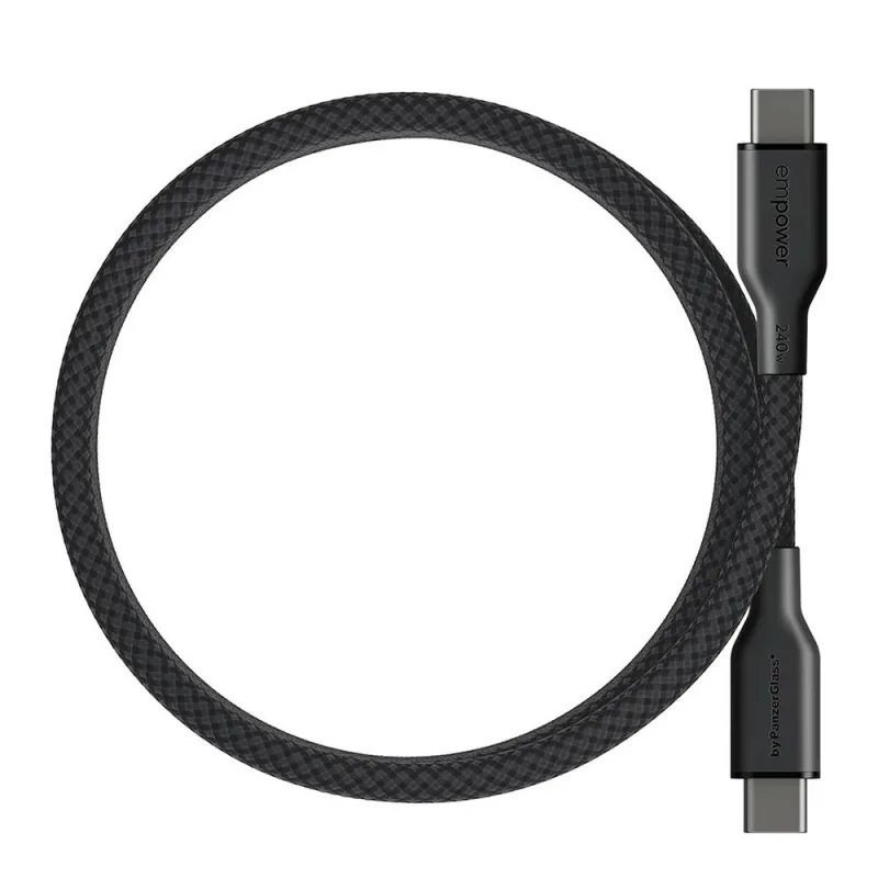 PanzerGlass kábel EMPOWER Magnetic USB-C to USB-C 1.5m 240W - Black…