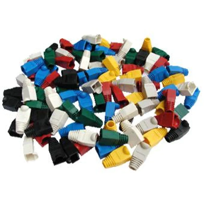 Ochrana RJ45 bublinka ŠEDÁ, väčší otvor (Cat6) 100ks 43621