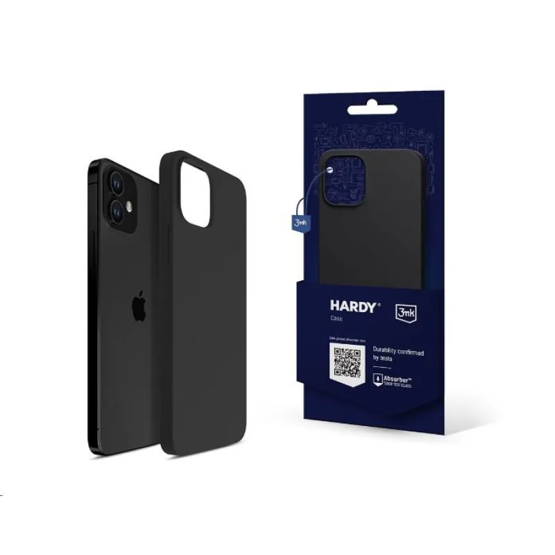 3mk ochranný kryt HARDY Silicone MagCase pro Apple iPhone 12, Graphite…