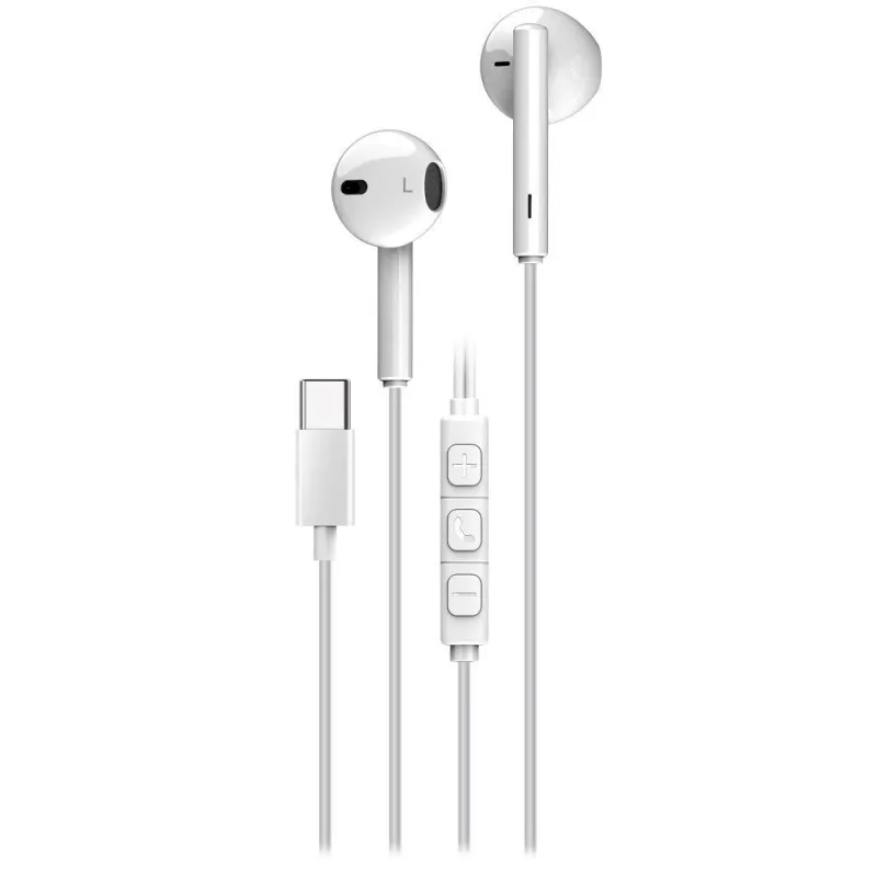 GENIUS Sluchátka HS-M366, mikrofon, USB-C, bílá 31710033401