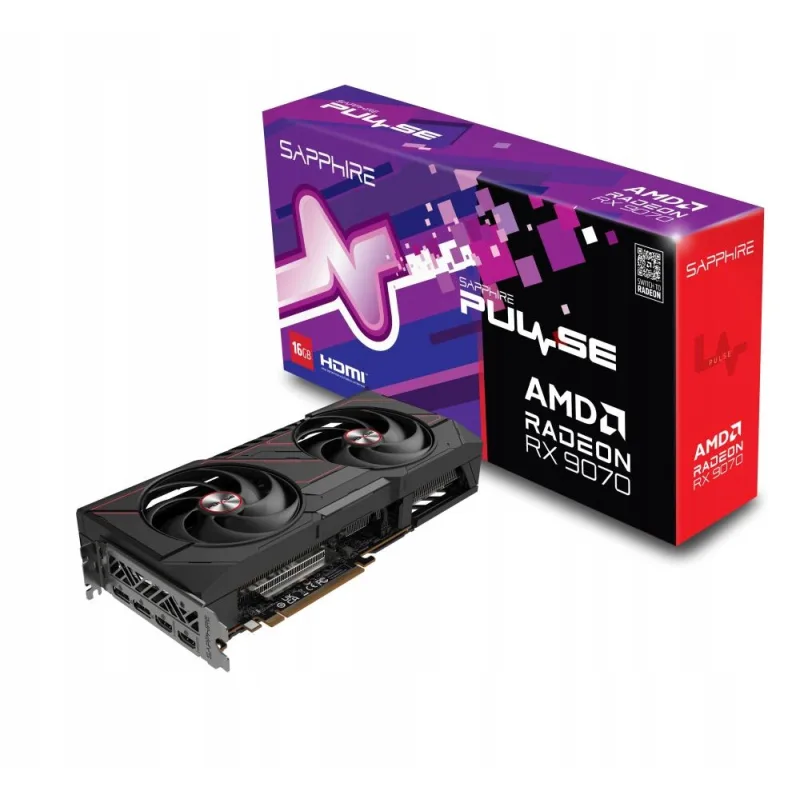 SAPPHIRE PULSE AMD RADEON RX 9070 16GB/256bit GDDR6 2xHDMI 2x DP 11349-03…