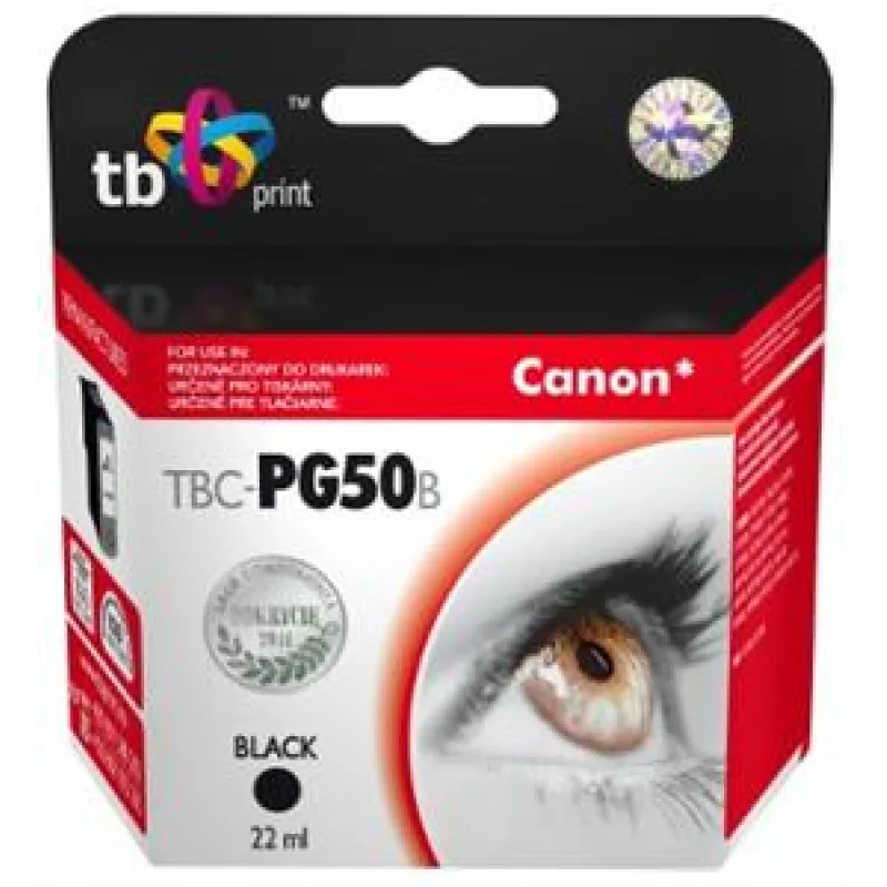 Ink. kazeta TB kompat. s Canon PG-50, 0616B001 Bk TBC-PG50B