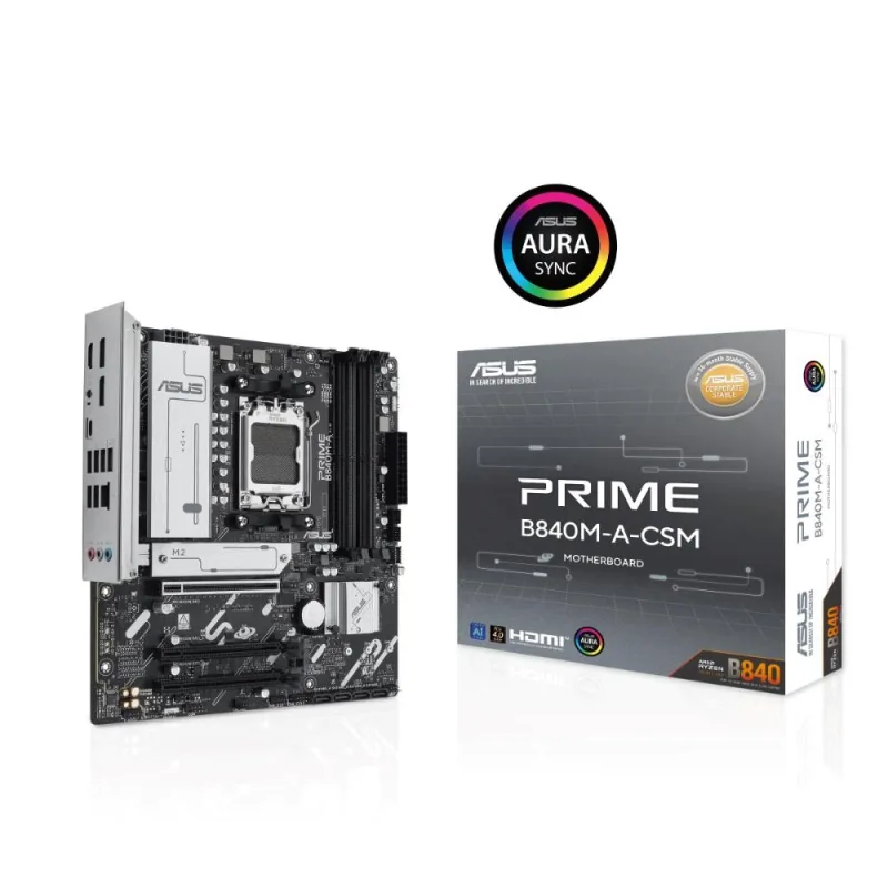 ASUS MB Sc AM5 PRIME B840M-A-CSM, AMD B840, 4xDDR5, 2xDP, 1xHDMI, …