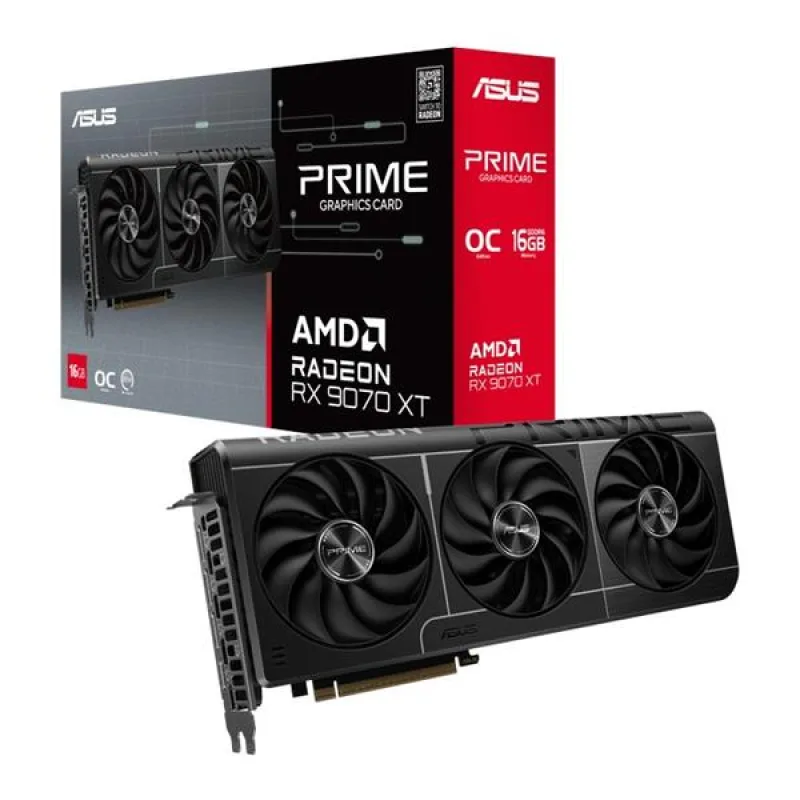 ASUS PRIME RX 9070 XT/ Gaming/ OC/ 16GB/ GDDR6 90YV0L71-M0NA00
