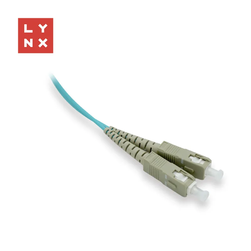 LYNX duplexní patch kabel MM, OM3, SC/ SC, 50/ 125µm, 1m LX-DPX-SC/SC…