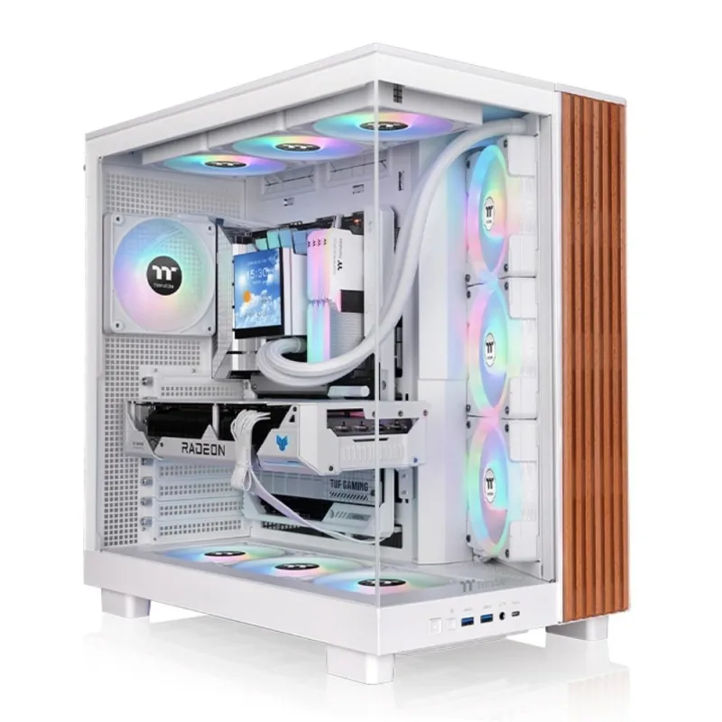 THERMALTAKE Case View 380 XL WS ARGB, Průhledná bočnice, bílá CA-11E…