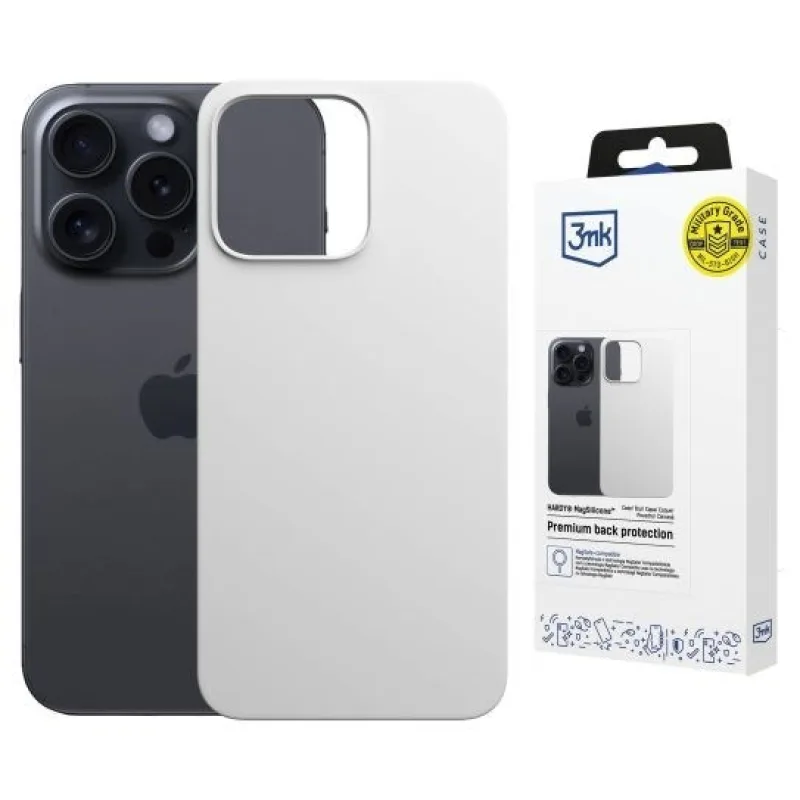 3mk ochranný kryt HARDY MagSilicone pro Apple iPhone 13 Pro Silver-White…