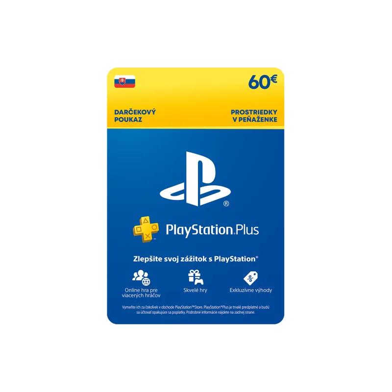 ESD SK - PS Store el. peněženka - 60 EUR ESD_SCEE-SK-00006000