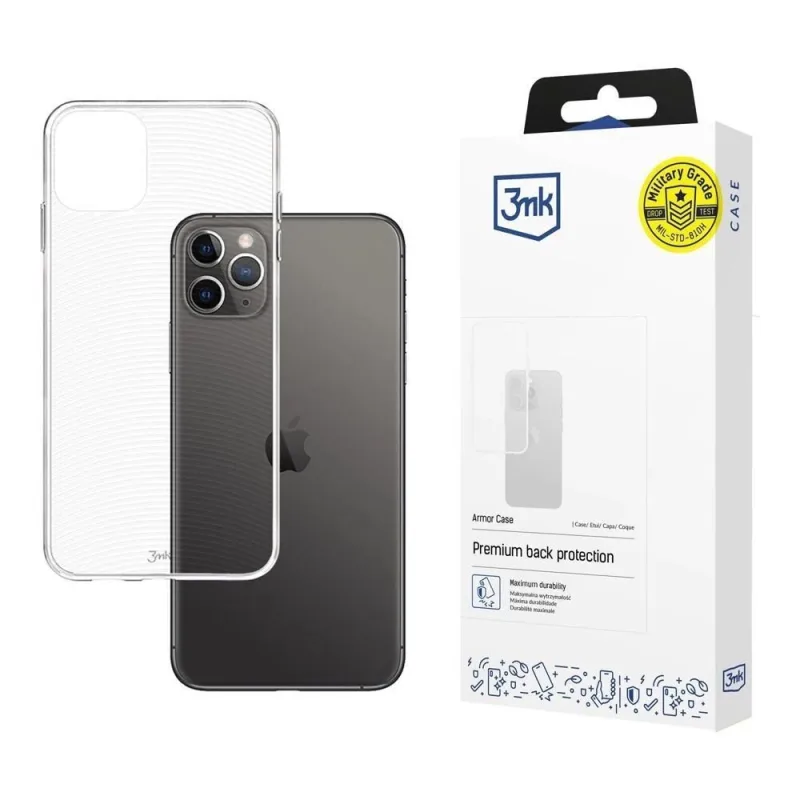 3mk ochranný kryt Armor Case pro Apple iPhone 11 Pro Max, čirý…
