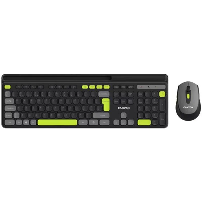 Canyon SET-W5, Wireless bezdrôtové combo - multimed. klávesnica, SK/CZ +…