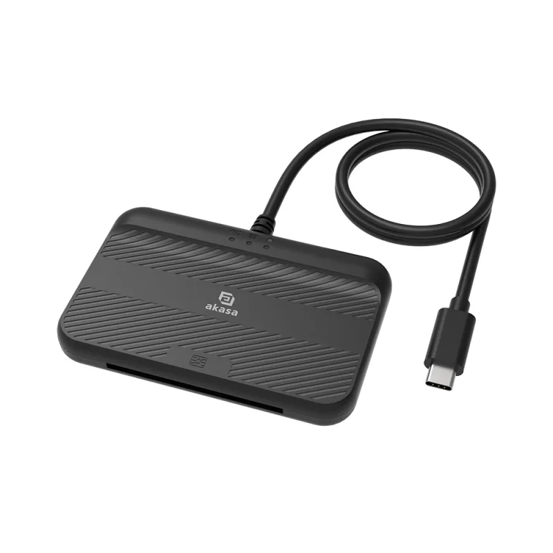 AKASA externá čítačka Smart kariet s NFC - eID a eObčanka AK-CR-15BK