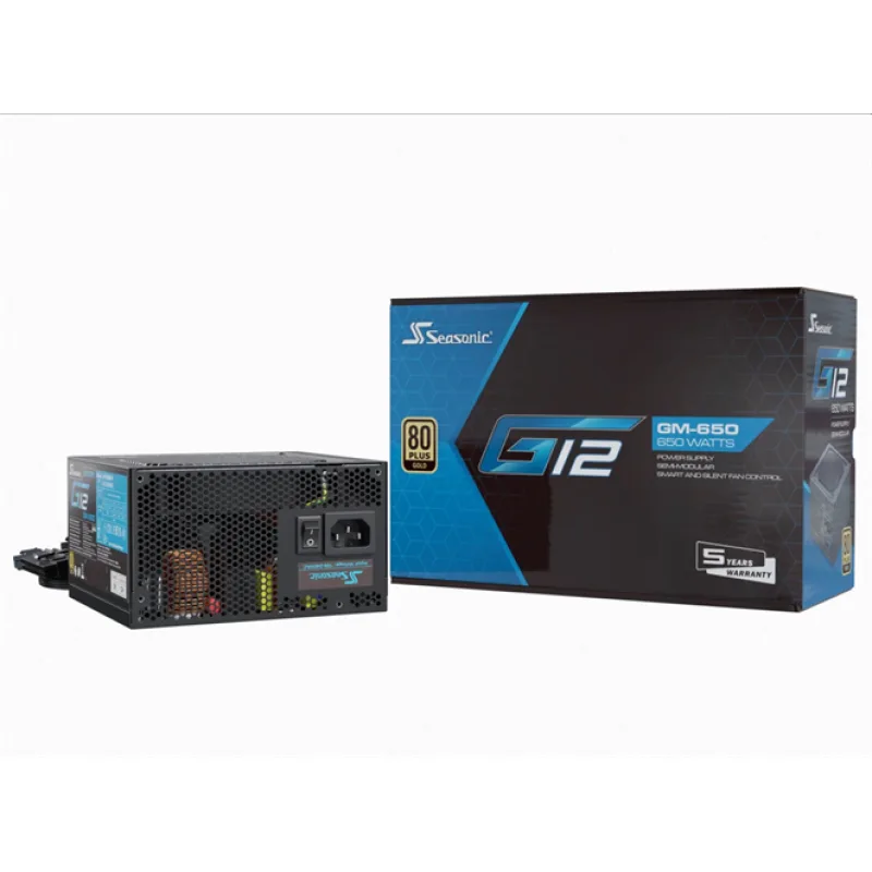 Seasonic G12 GM GOLD 650W, semi-modular SSR-650FM