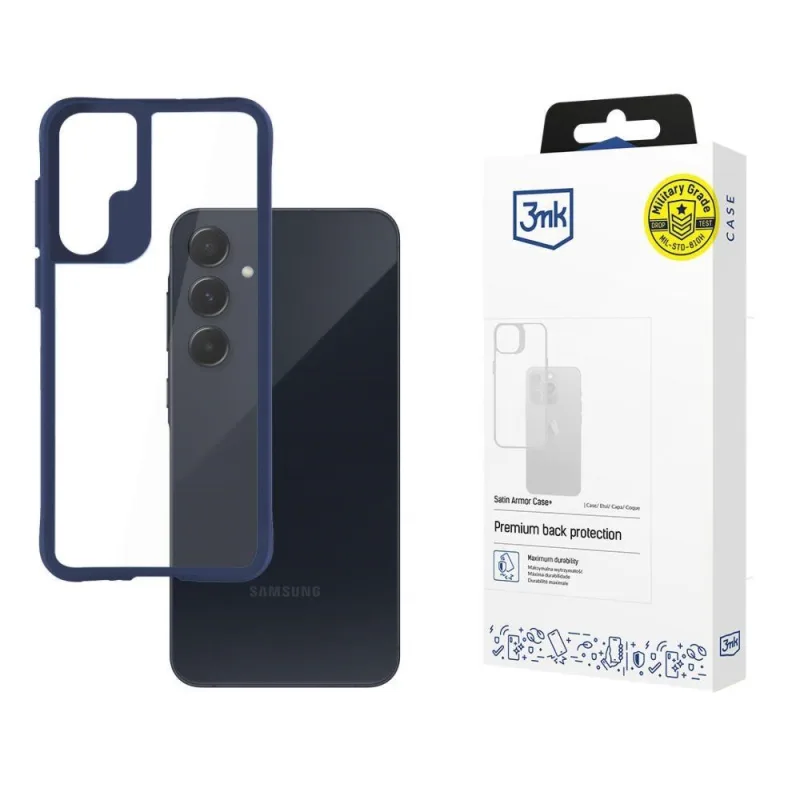3mk ochranný kryt Satin Armor Case+ Blue pro Samsung Galaxy A55 5G…