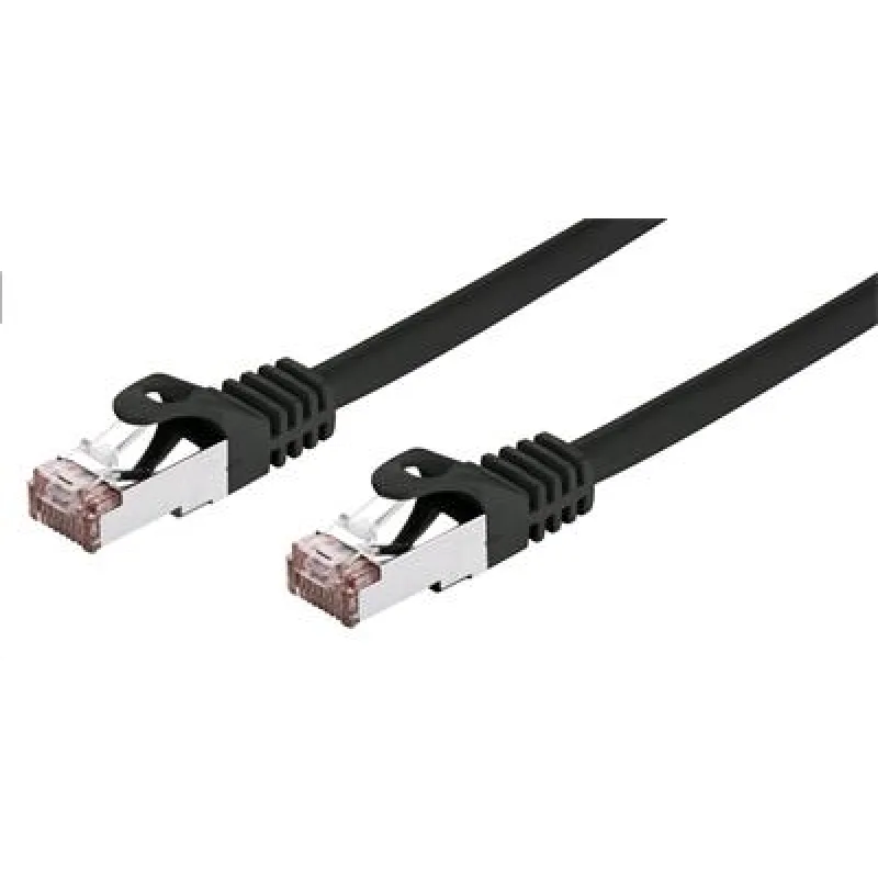 Kábel C-TECH patchcord Cat6, FTP, čierny, 0, 25m CB-PP6F-025BK