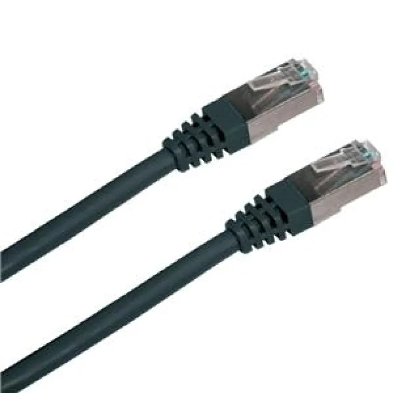 Patch cord FTP cat5e 5M čierny 1641