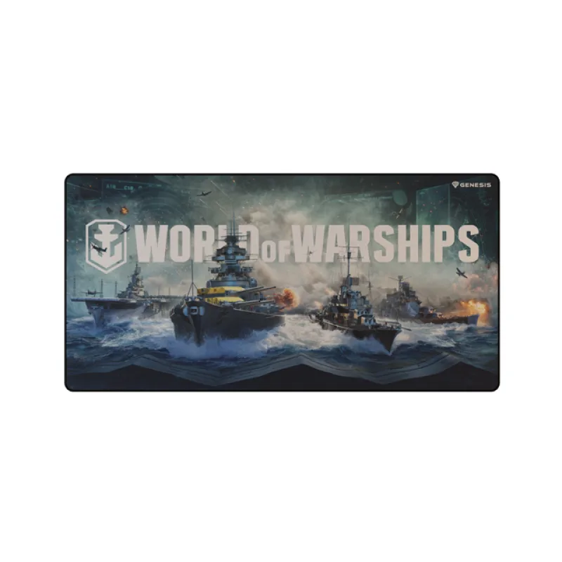 Herná podložka pod myš Genesis CARBON 500 WORLD of WARSHIPS ARMADA, MAXI…
