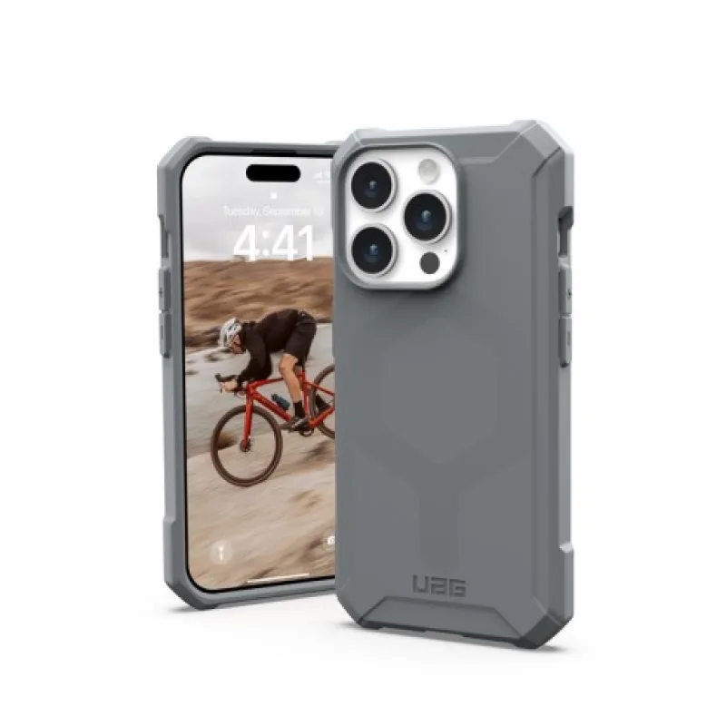 UAG kryt Essential Armor Magsafe pre iPhone 15 Pro - Silver 114276113333