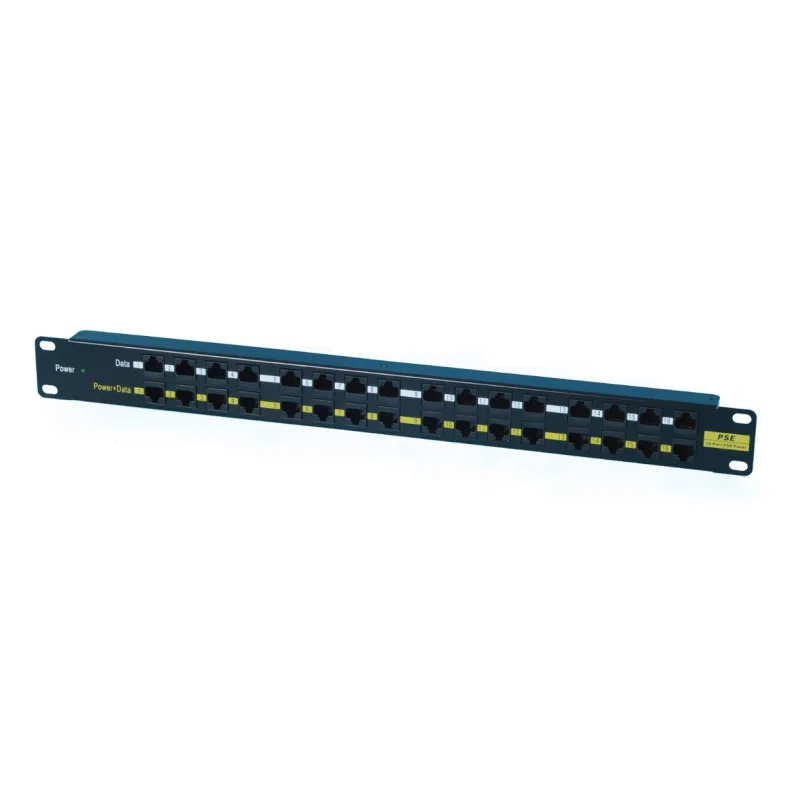 OXnet 19" patch panel 16port POE, bez zdroja, čierny POE-16P