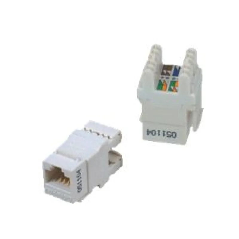 DATACOM UTP Keystone Cat6 biely Dual Slim zadný zárez 4033