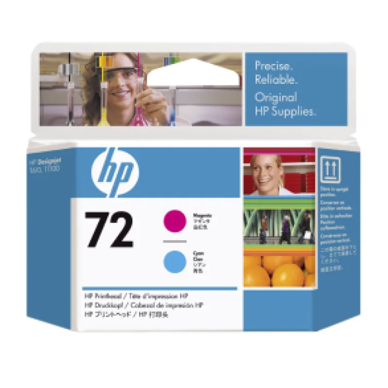 HP no 72 - purpurová a azúrová tlač. hlava, C9383A C9383A