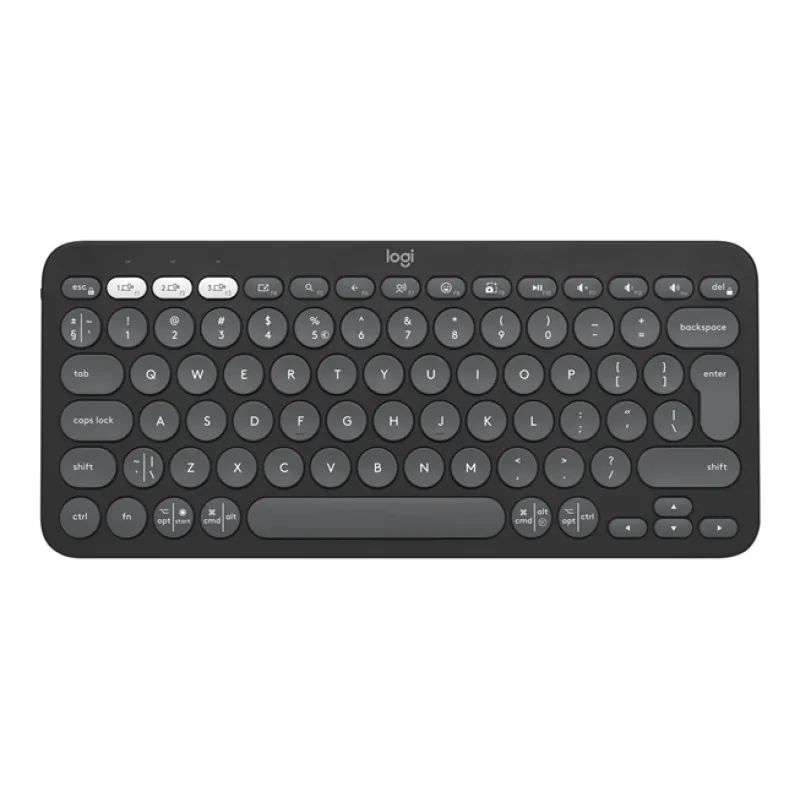 Logitech K380s Pebble Keys 2 - Bluetooth klávesnica - grafitová - US