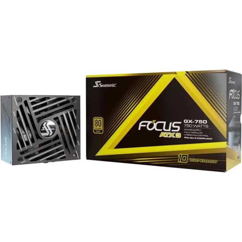 Zdroj 750W, SEASONIC FOCUS GX-750 GOLD ATX3.1 modular, retail FOCUS-GX…