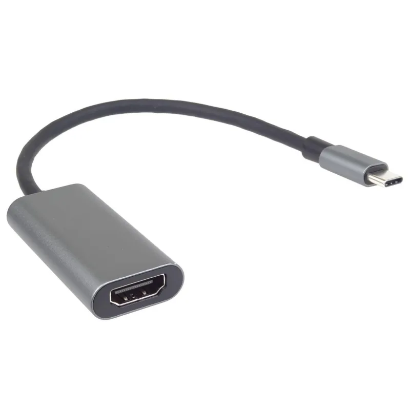 PremiumCord Převodník USB-C na HDMI, rozlišení 4K a FULL HD 1080p, kovové…