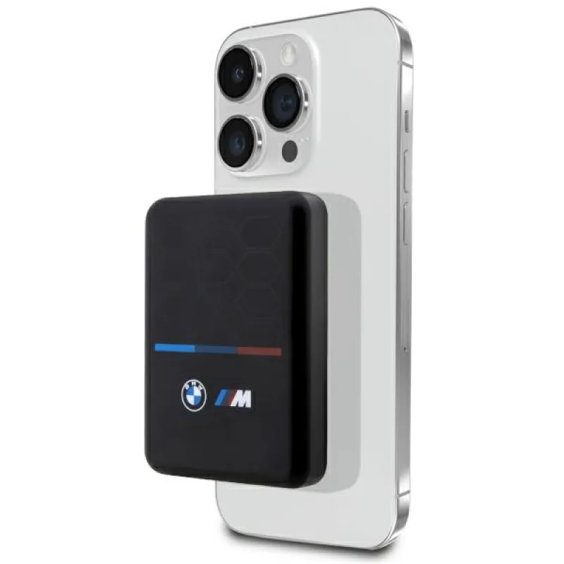 BMW M Collection MagSafe 5W 3000mAh indukčná power banka - čierna
