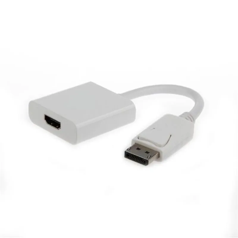 Gembird adaptér DisplayPort (M) na HDMI (F), kábel 0.1m, biely A-DPM…