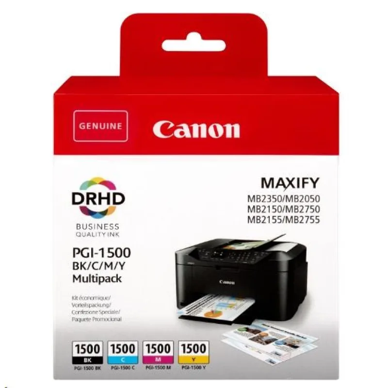 Canon BJ CARTRIDGE PGI-1500 BK/ C/ M/ Y MULTI 9218B006