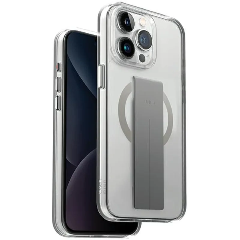 Uniq Heldro Mag Magclick Nabíjacie puzdro pre iPhone 15 Pro Max - priehľadné