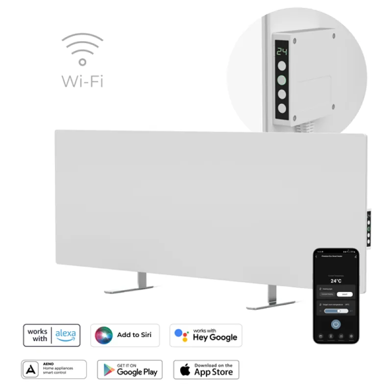 AENO AGH3S Premium Eco Smart Ohrievač, Biely, LED, WI-FI, max 700W, Infra…