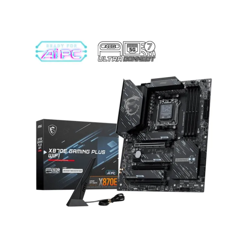 MSI MB Sc AM5 X870E GAMING PLUS WIFI, AMD X870E, 4xDDR5, 1xHDMI, …