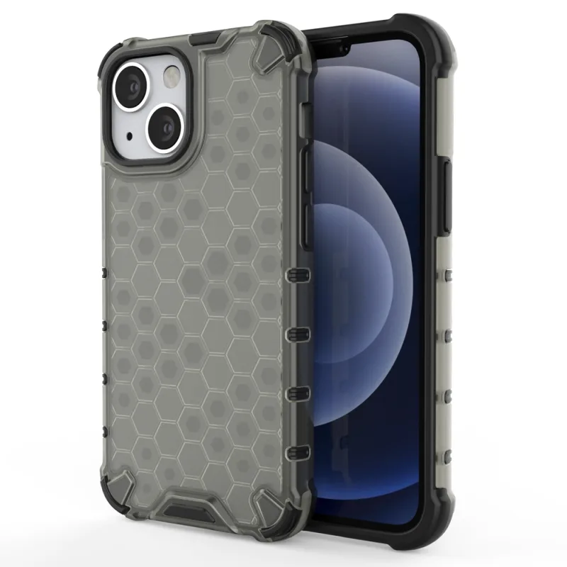 Pancierový kryt Honeycomb Case s TPU nárazníkom pre iPhone 13 mini čierny