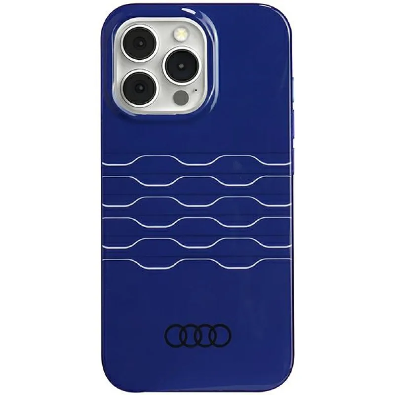 Puzdro Audi IML MagSafe pre iPhone 13 Pro / 13 - modré