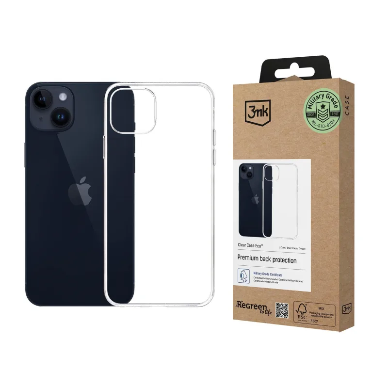 3mk ochranný kryt Clear Case Eco pro Apple iPhone 13/ 14 5903108597098